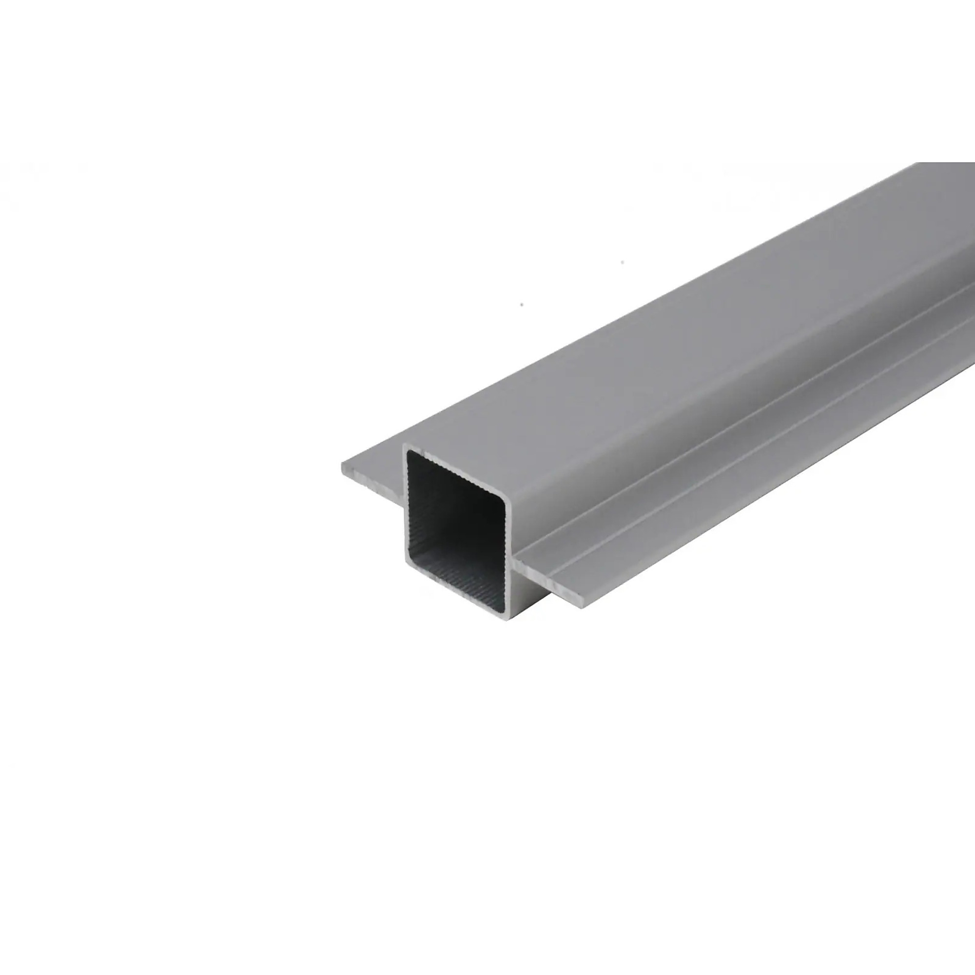 EZTube Extruded Aluminum Tube for 1/4in. Recessed Panel — 12in. L x 1in. W x 1in. H, Silver, Model# 100-160-1 1QR